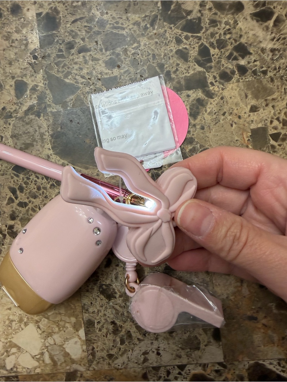 Bath & Body Works Pink Women’s Keychain Accessory Set with Charm - Picture 2 of 5